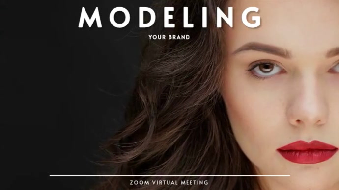 Plantilla de Professional Modeling Zoom Video Background | PosterMyWall