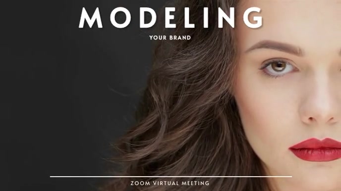 Professional Modeling Zoom Video Background Template | PosterMyWall