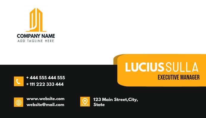 professional modern business card design temp Ikhadi Lebhizinisi template