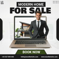 Professional Modern Home For Sale Instagram Post template