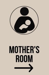 Professional Modern Mother's / Nursing Room Signage Tabloid Tabloide template