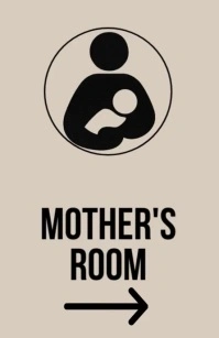 Professional Modern Mother's / Nursing Room Signage Tabloid template