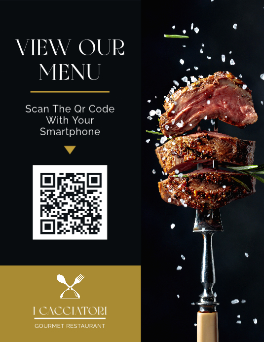 Professional Modern Restaurant QR Code Menu – Gourmet Food Promotion ...
