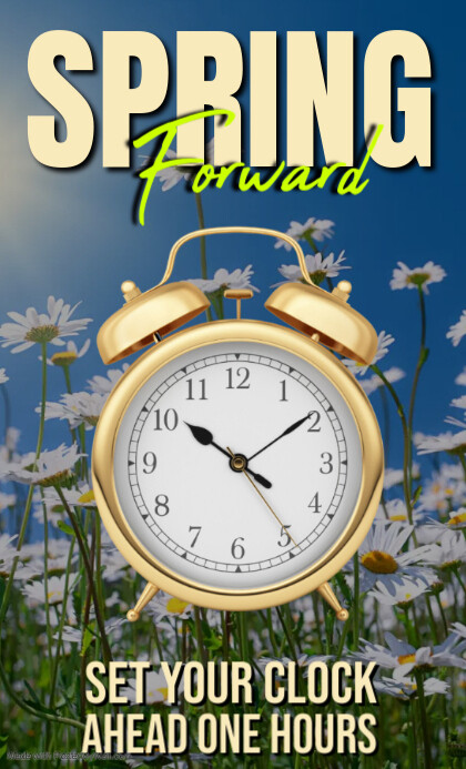 Professional Modern Spring Forward flyer poster Us Legal Template ...
