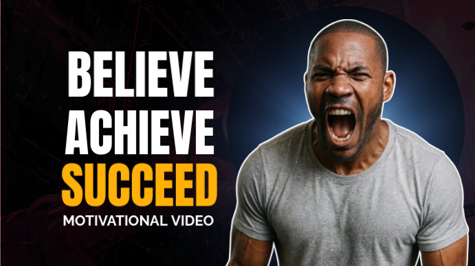 Professional Motivation  Youtube Thumbnail template