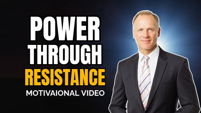 Professional motivation YouTube Thumbnail template