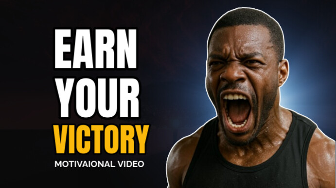 Professional Motivation Youtube Thumbnail template