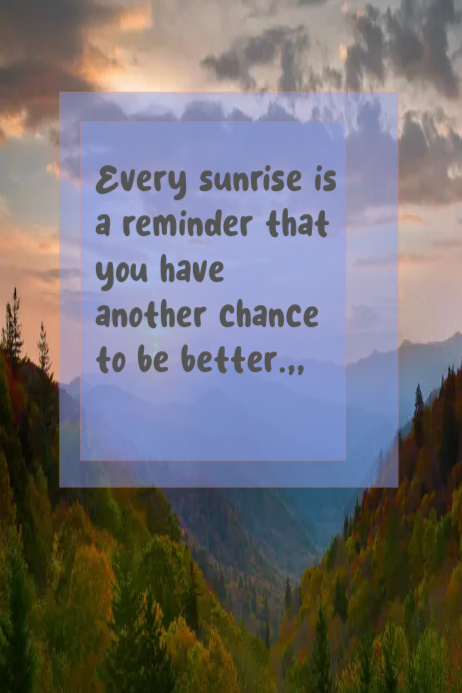 Professional Motivational Good Morning Quote Poster Template | PosterMyWall