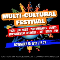 Professional Multicultural Fair/festival Instagram Post template
