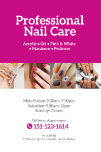 Millers Forge Professional Nail Care Poster