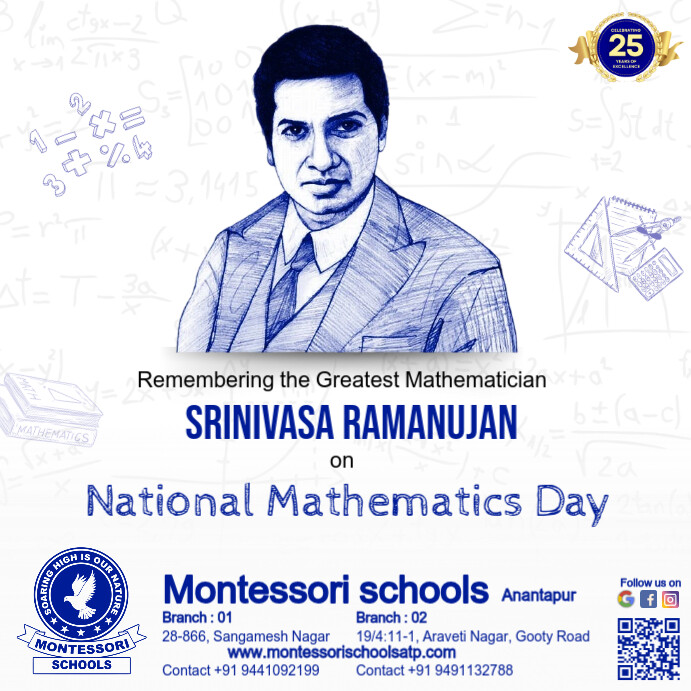 Professional National Mathematics Day Instagram Post Template ...