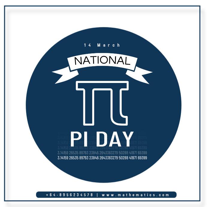 Professional National Pi Day Instagram Post Template | PosterMyWall