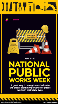 Professional National Public Works Week История на Instagram template