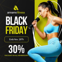 Professional  Neon Women’s Fitness Black Friday Sale Template Instagram Post | Black Friday  Instagr