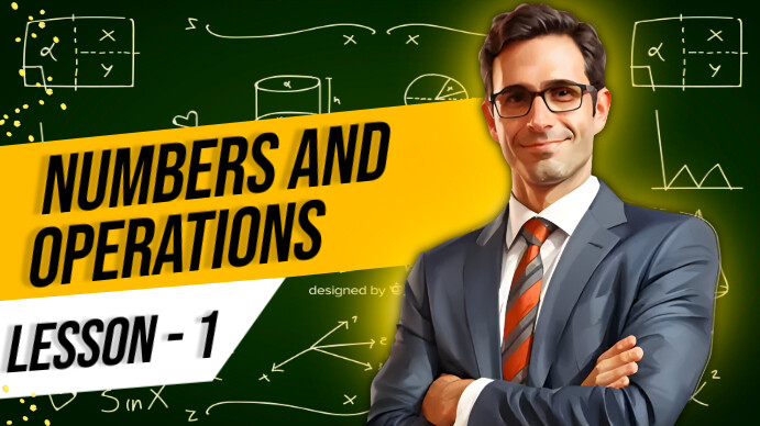 Copy of Professional Numbers and Operations Youtube T | PosterMyWall