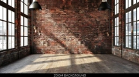 Professional Office Loft Backdrop For Zoom Sk Presentation (16:9) template