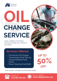 Professional  Oil Change & Fluid Services Promotion Template A2