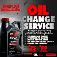 Professional Oil Change Service Poster Instagram-Beitrag template