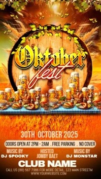 Orange Oktoberfest Event Instagram-Story Template
