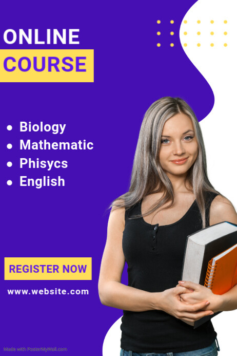 Professional Online Course Poster Template | PosterMyWall