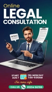 Professional Online Legal Services Instagram Story template