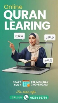 Professional Online Quran Learning Instagram Story Instagram-Story template