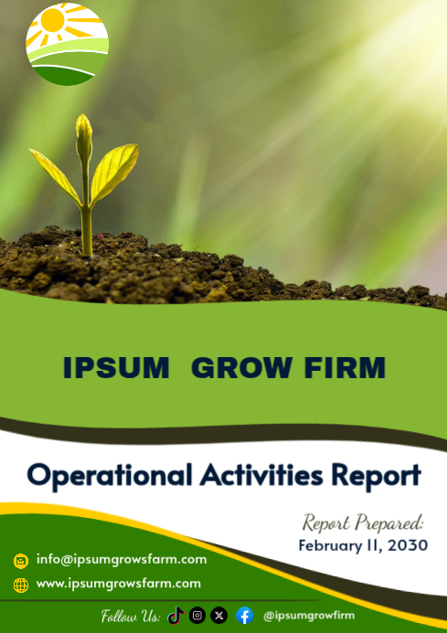 Operational Activities Report Template | PosterMyWall