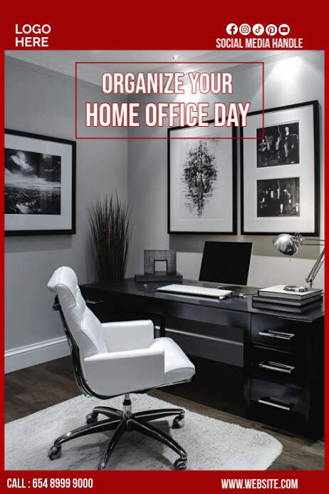Copy of Professional Organize Your Home Office Day Poster | PosterMyWall