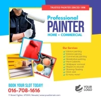 Professional Painter for instagram facebook template