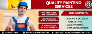 Professional Painting Services You Trust Portada de Facebook template