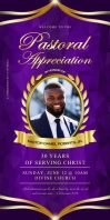 Professional Pastoral Appreciation Church Ser Roll Up Banner 3' × 6' template