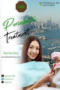 Professional Periodontic Poster template