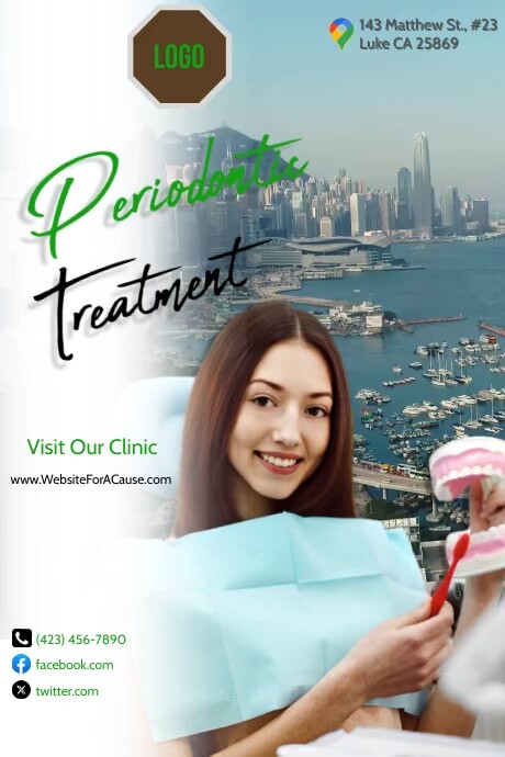 Professional Periodontic Poster Plakkaat template