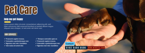 Professional Pet Care Portada de Facebook template