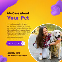 Professional Pet Care Instagram Post template