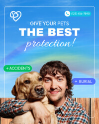 Professional Pet Protection Instagram Portrait template