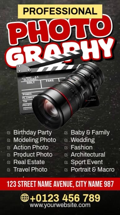 Professional Photography Ads Instagram Reel template