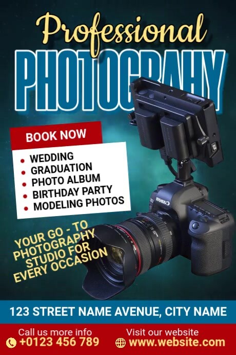 Professional Photography Template | PosterMyWall