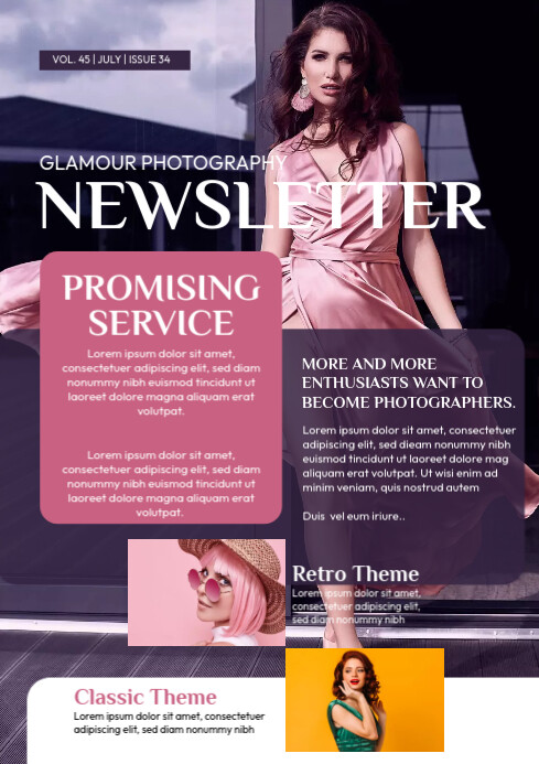 Copy of Professional Photography Newsletter Template | PosterMyWall