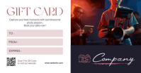 Professional Photography Studio Gift Card - Modern Photography Session Voucher Изображение, которым поделились на Facebook template