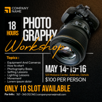 Professional Photography Workshop Social media Instagram post ad Instagram-Beitrag template