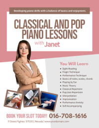 Piano Lesson Ads Template | PosterMyWall