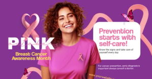 Professional Pink October Facebook Shared Image Template