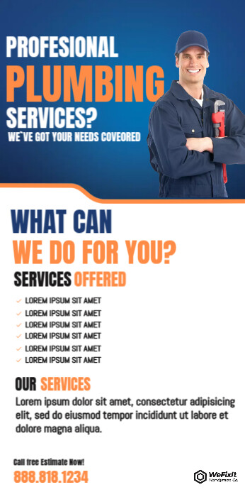 Professional Plumbing Template PosterMyWall
