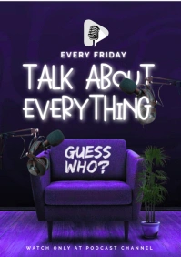 Professional Podcast Hub  A4 template