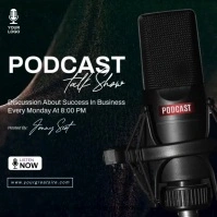 Professional Podcast Talkshow Square (1:1) template