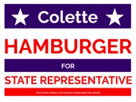 Professional Political 2 Color Lawn Sign  Yard Sign template