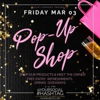 Professional Pop Up Shop Boutique Ig Post  In template