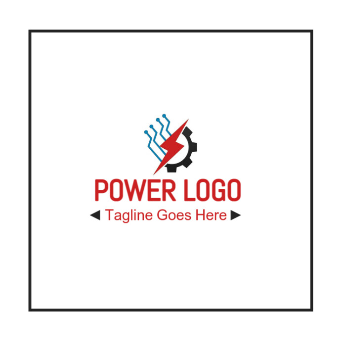 Professional Power Logo, Power Logo, Power Logo Design, Power Logo Template, Electrical Logo