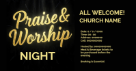 Professional Praise and Worship Event Facebook Ad template
